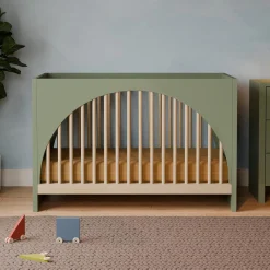 Cribs & Mattresses|Cribs & Mattresses>Babyletto Moab 3-in-1 Convertible Crib - Olive/Ash
