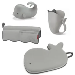 Bath Accessories>Skip Hop Moby Bathtime Essentials kit (4) - Gray