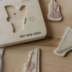 Musical Puzzle - French/English Kids Puzzles|Wooden Toys