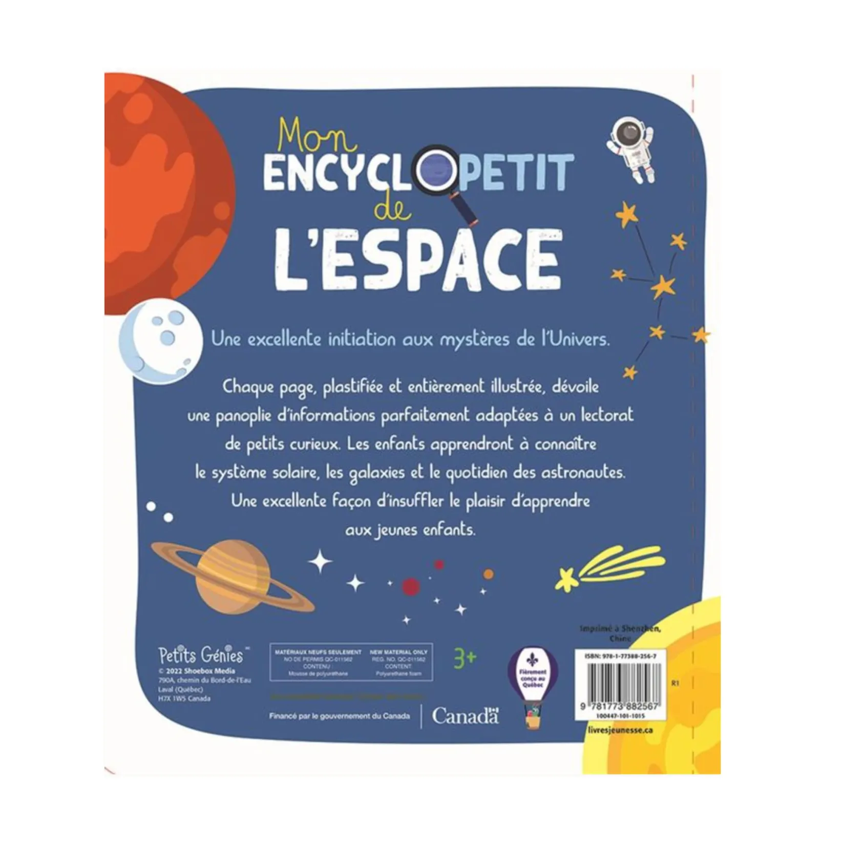 Quebec Books|2 Years And Over>Prologue Mon Encyclopetit De L'Espace