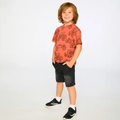 Tops>Deux par Deux Monster Trucks T-shirt 3-6 Red