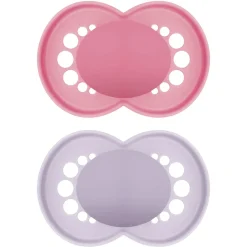 Pacifiers & Clips|Pacifiers & Clips>Mam Baby 6-16months Orthodontic Pacifier Matte (2) - Pink