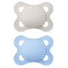 0-6months Orthodontic Pacifier Matte (2) - Blue Pacifiers & Clips|Pacifiers & Clips