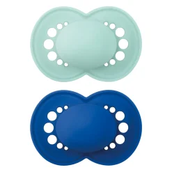 Pacifiers & Clips|Pacifiers & Clips>Mam Baby 6-16months Orthodontic Pacifier Matte (2) - Blue