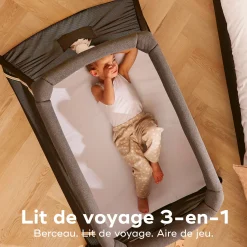 Outlet Moov & Comfy - Charcoal Grey Playards & Bassinets|Playards & Bassinets