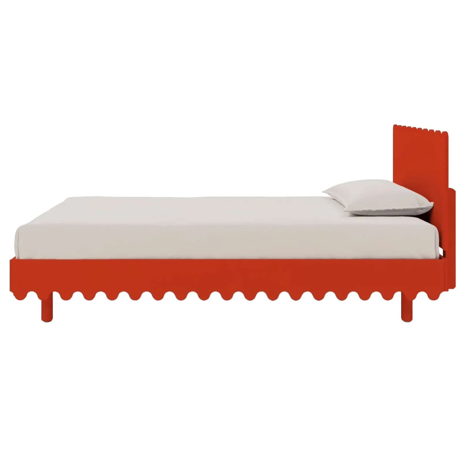 Twin, Full & Queen Beds>Oeuf Moss Twin Bed - Red
