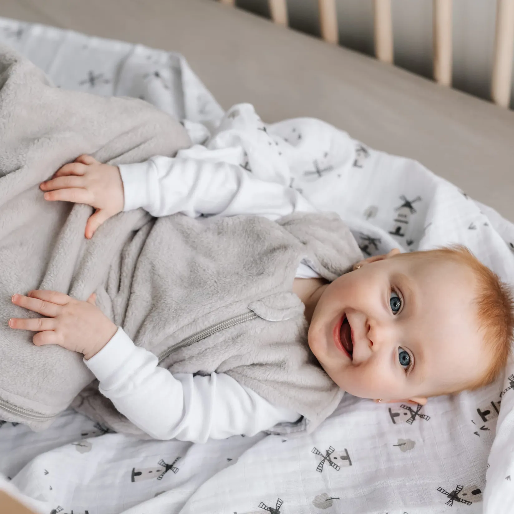 Blankets|Blankets>Perlimpinpin Moulins Muslin Blanket