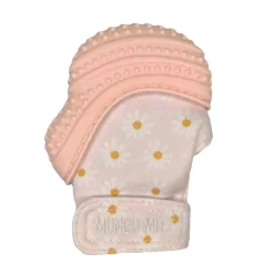 Teething Toys>Munch Mitt Pink - Daisies