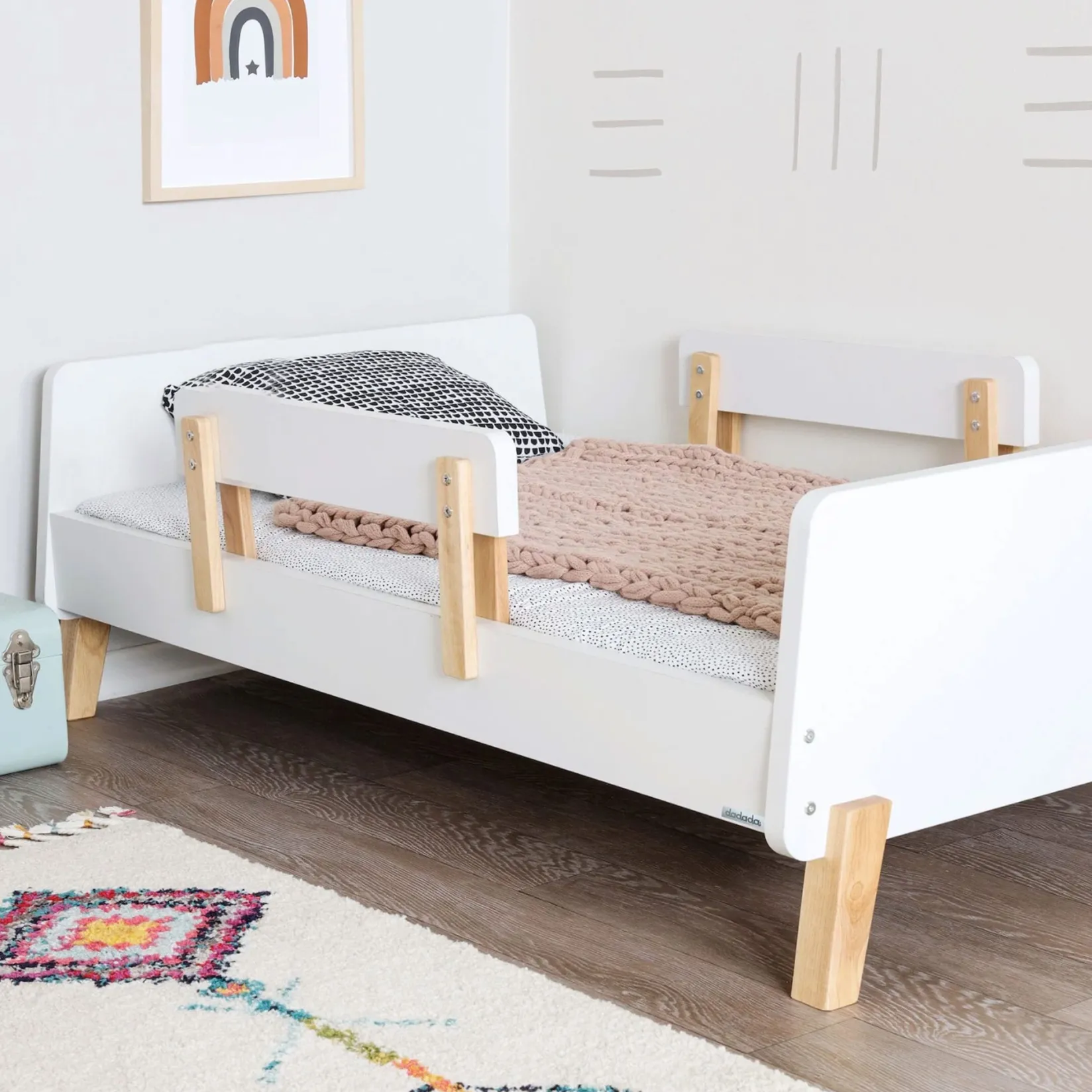 Best Muse Toddler Bed - White/Natural Cribs & Mattresses|Cribs & Mattresses