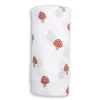 Blankets|Blankets>Lulujo Mushroom-cotton Muslin Swaddl