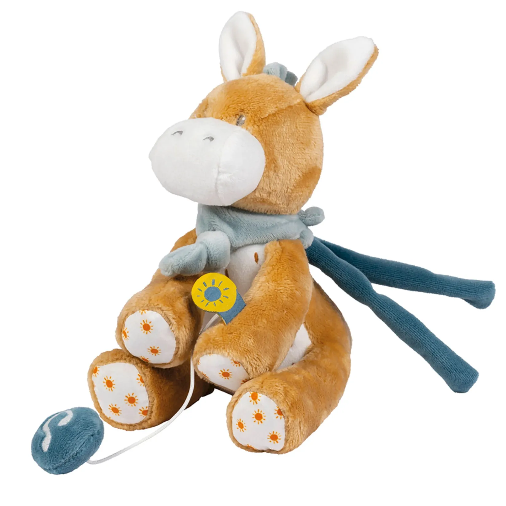 Luminous & Musical Plush Toy|Musical Toys>Nattou Musical Cuddly Leo the donkey 9"