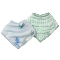 Muslin Products|Bibs>Loulou Lollipop Muslin Bandana Bib Set-Magical