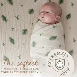 Blankets|Blankets>House of Elia Muslin Blanket (2) - Fern