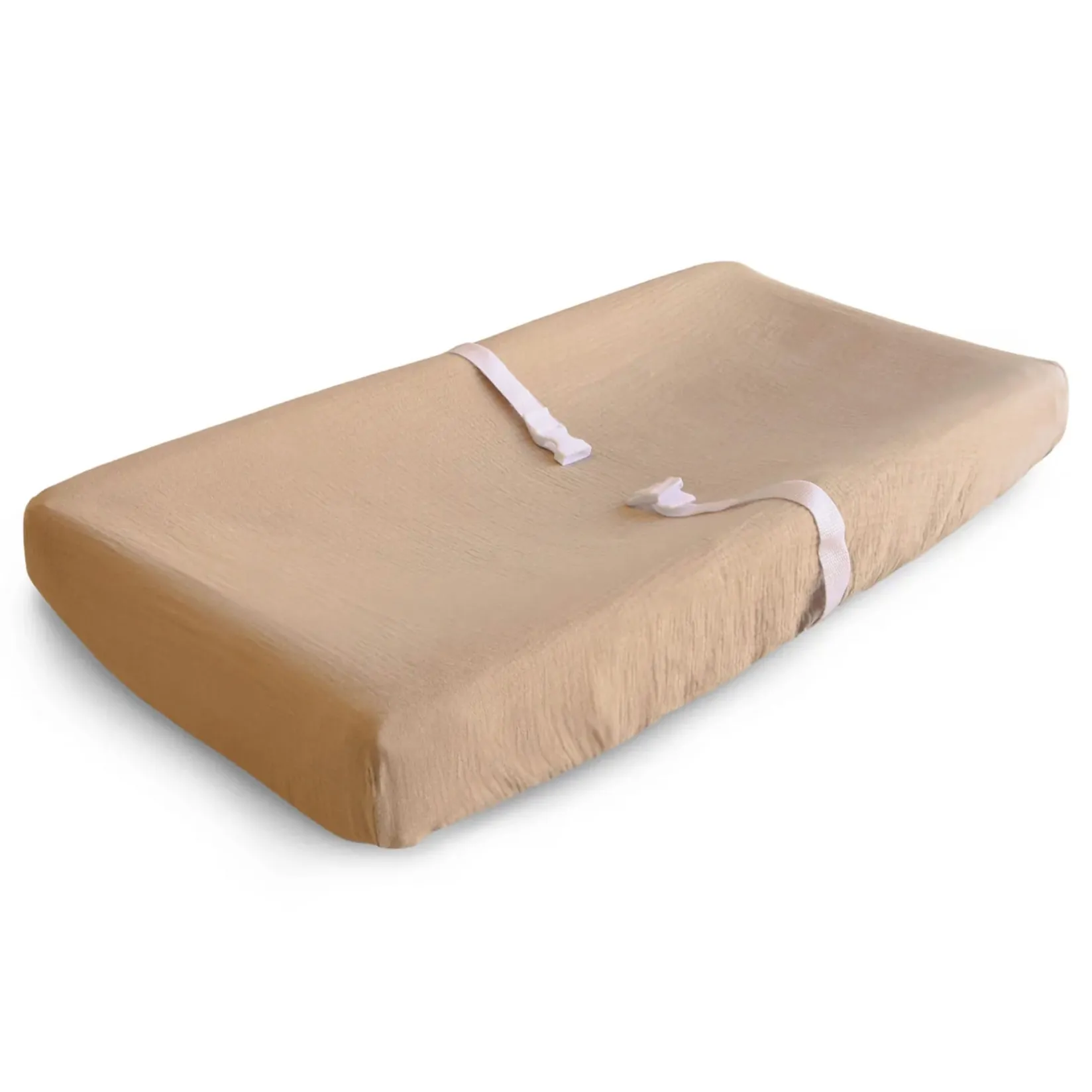Changing Tables|Changing Pad Covers>Mushie Muslin Changing Pad Cover - Taupe