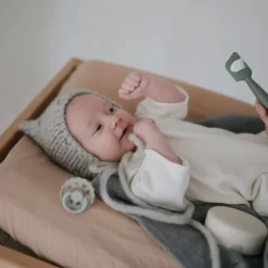 Changing Tables|Changing Pad Covers>Mushie Muslin Changing Pad Cover - Taupe