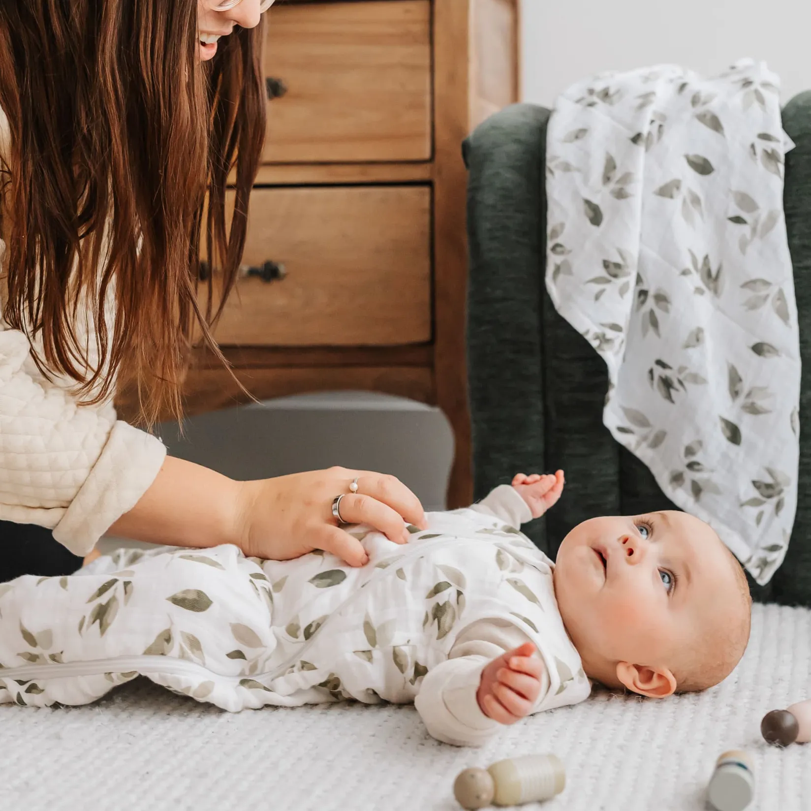 New Muslin Leaf Blanket Kids Blankets|Blankets