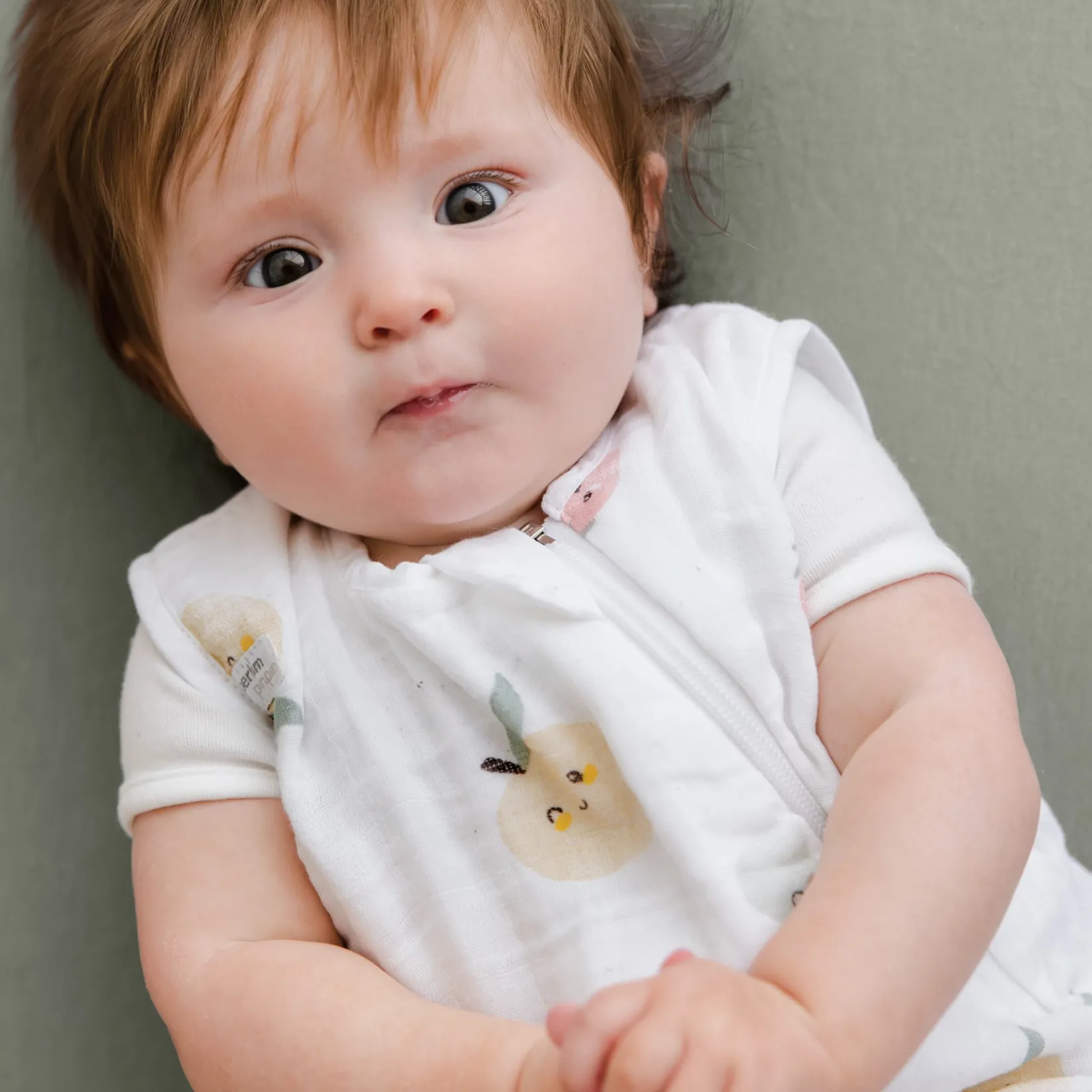 Sleep Bags|Pyjamas>Perlimpinpin Muslin Sleep Bag 0-36 months - Fruits White