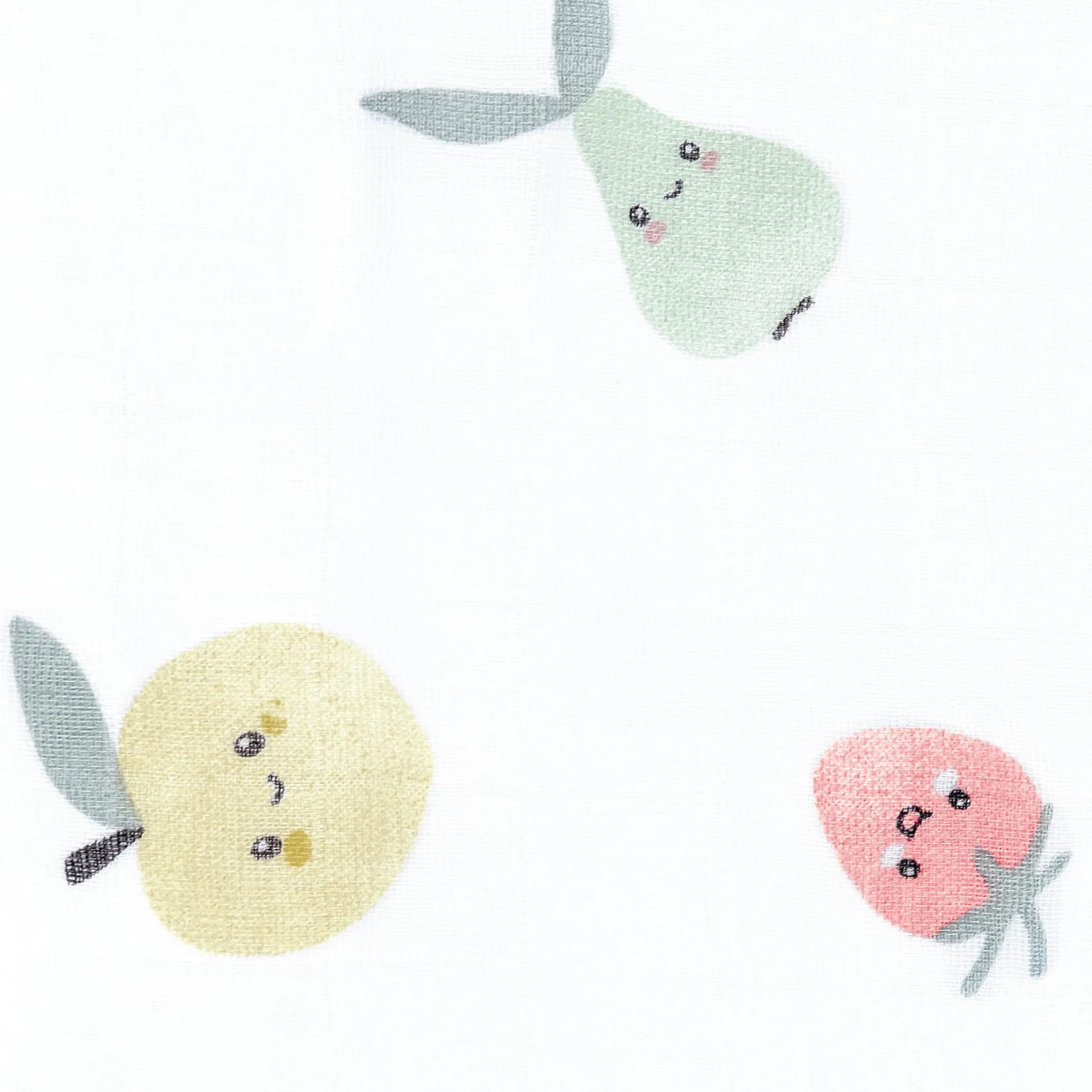 Sleep Bags|Pyjamas>Perlimpinpin Muslin Sleep Bag 0-36 months - Fruits White