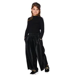 Tops>Deux par Deux Must Have Turtleneck 7-10 Black