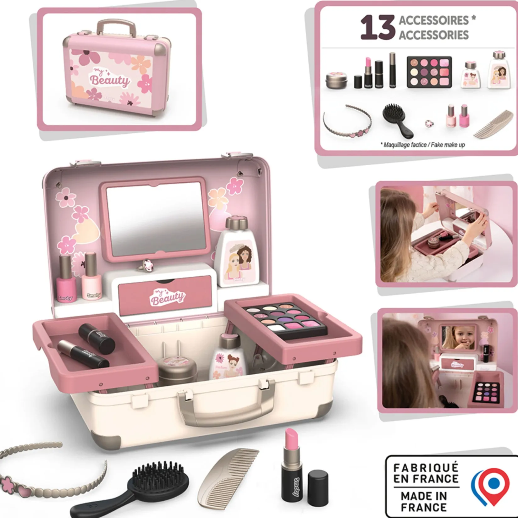 Pretend Play & Imitation>Smoby My Beauty Vanity 13 Pieces