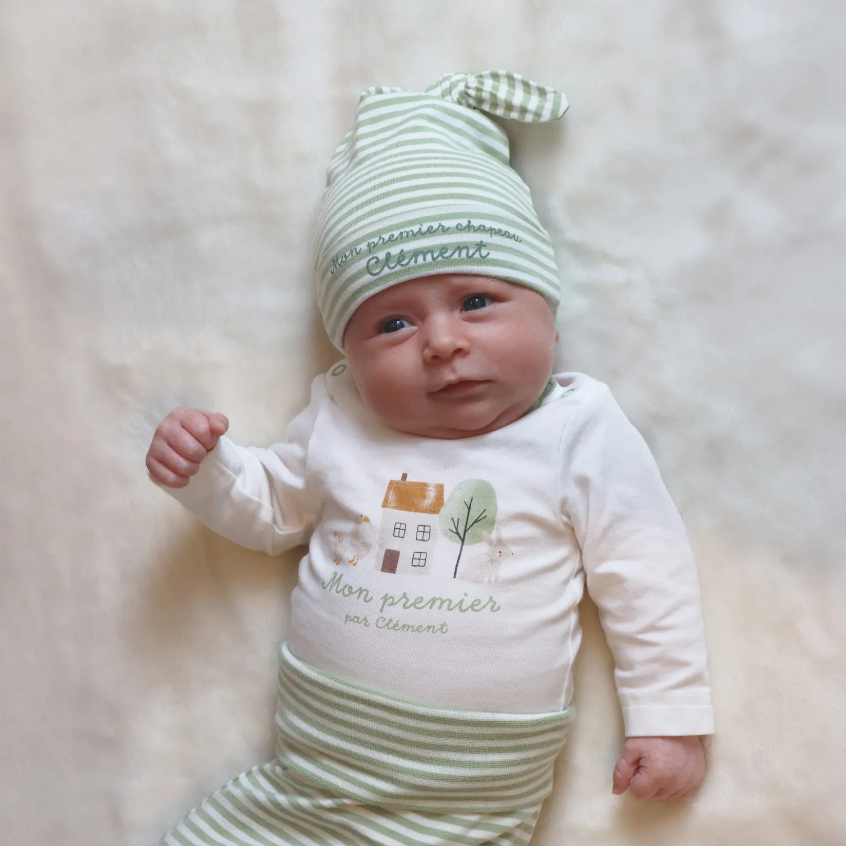 My First Hat Premature-9m BOY Preemie Clothing