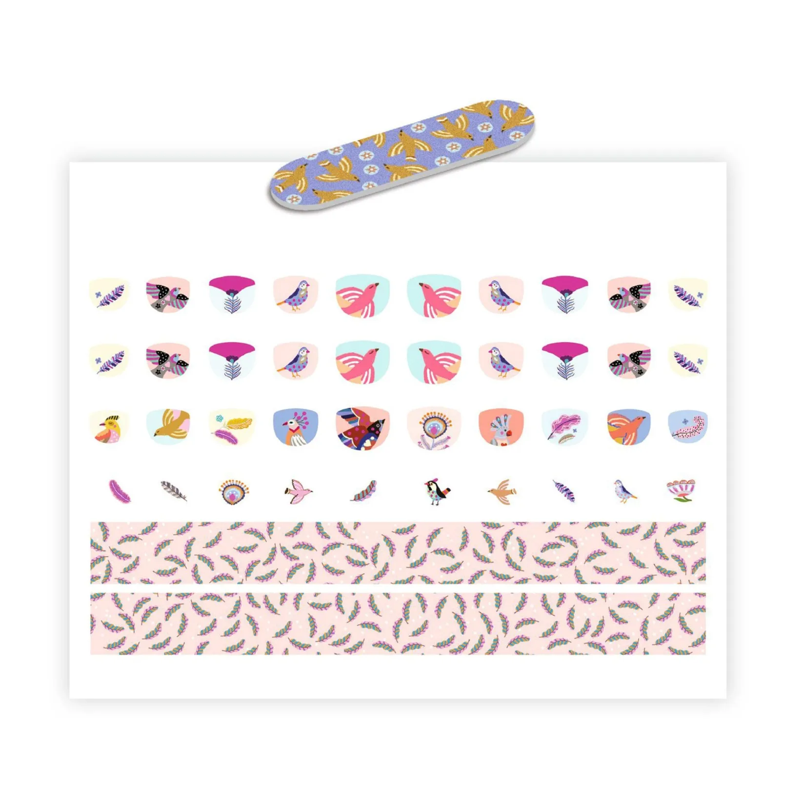 Diy & Activities>Djeco Nail Stickers - Feathers
