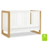Cribs & Mattresses|Cribs & Mattresses>Million Dollar Baby Nantucket 3-in-1 Convertible Crib with Toddler Bed Conversion Kit - Warm White / Honey