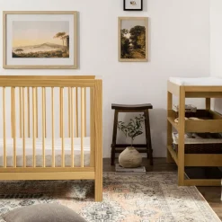 Hot Nantucket 3-in-1 Convertible Crib with Toddler Bed Conversion Kit - Honey Cribs & Mattresses|Cribs & Mattresses