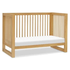 Hot Nantucket 3-in-1 Convertible Crib with Toddler Bed Conversion Kit - Honey Cribs & Mattresses|Cribs & Mattresses