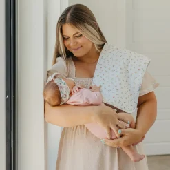 Hot Natalie Flower Burp Cloths Set Breastfeeding|Nursing Covers