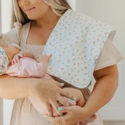 Hot Natalie Flower Burp Cloths Set Breastfeeding|Nursing Covers