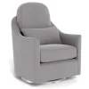 Gliders & Rocking Chairs|Gliders & Rocking Chairs>Monte Nessa Rocking and Swivel Glider - Pebble / Steel