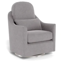 Gliders & Rocking Chairs|Gliders & Rocking Chairs>Monte Nessa Rocking and Swivel Glider - Pebble / Steel