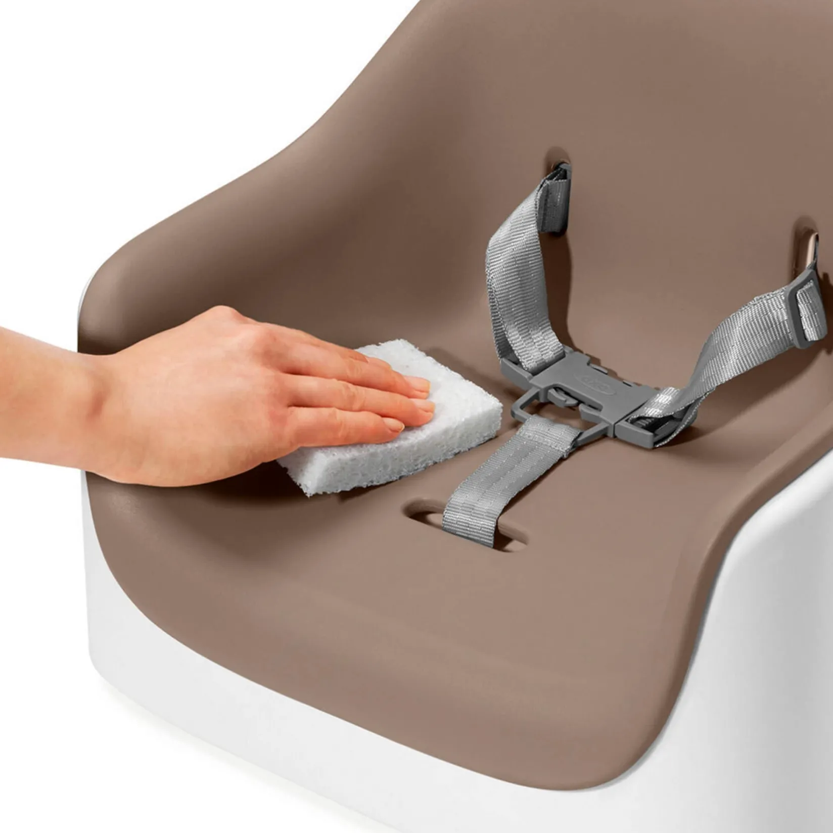 Discount Nest Booster Seat with Removable Cushion - Taupe High Chairs & Booster Seats|High Chairs & Booster Seats