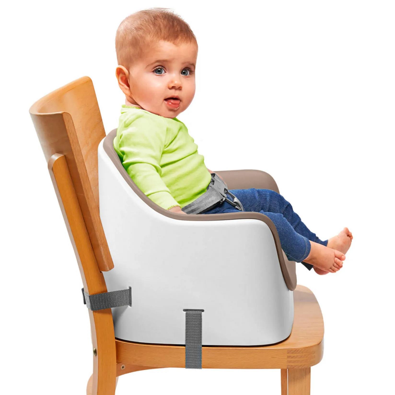 Discount Nest Booster Seat with Removable Cushion - Taupe High Chairs & Booster Seats|High Chairs & Booster Seats