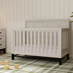 Cribs & Mattresses|Cribs & Mattresses>Franklin et Ben Newbern 4-in-1 Convertible Crib - White Driftwood