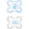 Pacifiers & Clips|Pacifiers & Clips>Mam Baby Newborn Anatomical Pacifier (2) - Blue