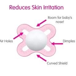 Discount Newborn Anatomical Pacifier Matte (2) - Pink Pacifiers & Clips|Pacifiers & Clips