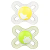 Pacifiers & Clips|Pacifiers & Clips>Mam Baby Newborn Anatomical Pacifier (2) - Yellow