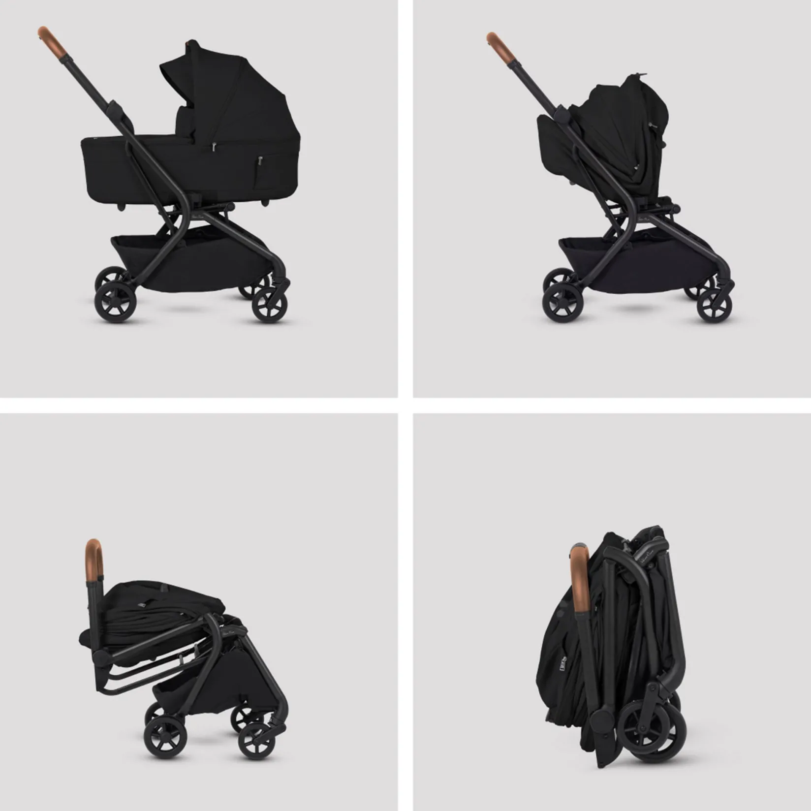 Strollers|Strollers & Trailers>Silver Cross Nia Pod - Black Onyx