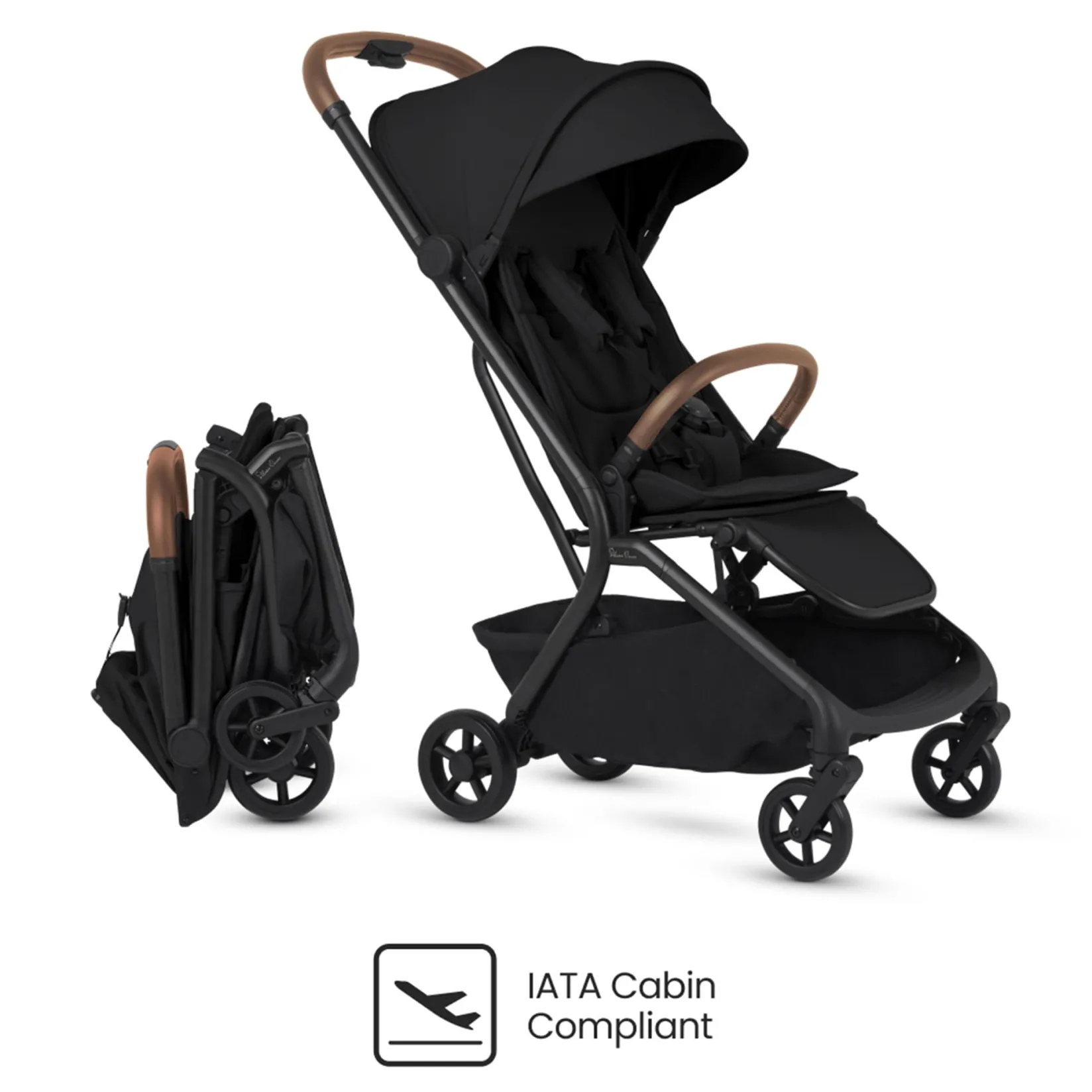 Strollers|Strollers & Trailers>Silver Cross Nia Stroller - Black Onyx