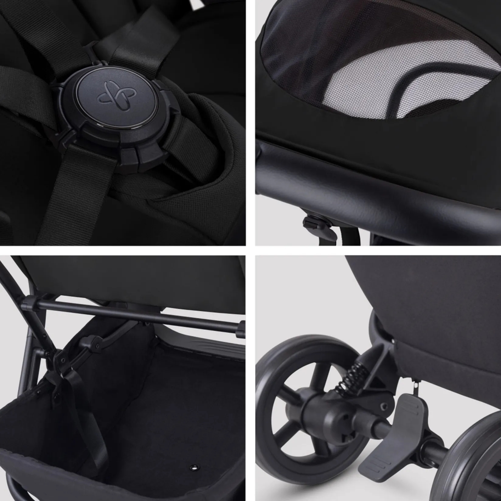 Strollers|Strollers & Trailers>Silver Cross Nia Stroller - Black Onyx
