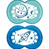 Pacifiers & Clips|Pacifiers & Clips>Mam Baby Night Orthodontic Pacifier 6m+ (2) - Blue Glow in the Dark