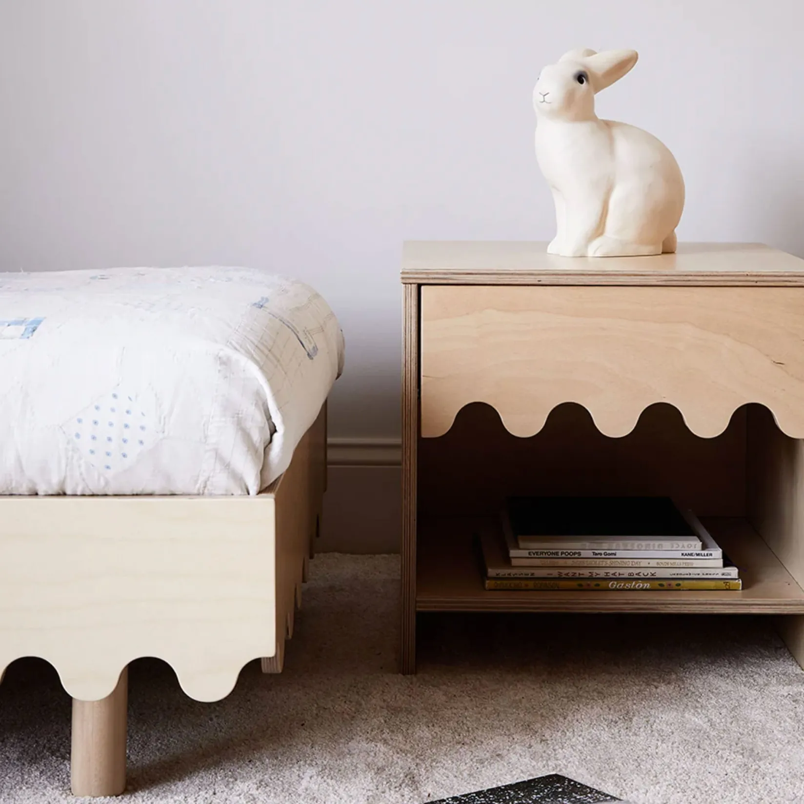 Nightstands>Oeuf Night Stand Moss - Natural