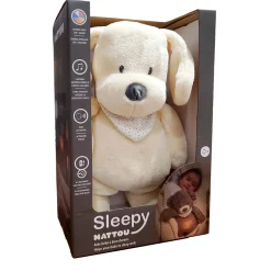 New Nightlight Sleepy Cuddly Doggy - Vanilla Kids Plush Toys|Musical Toys