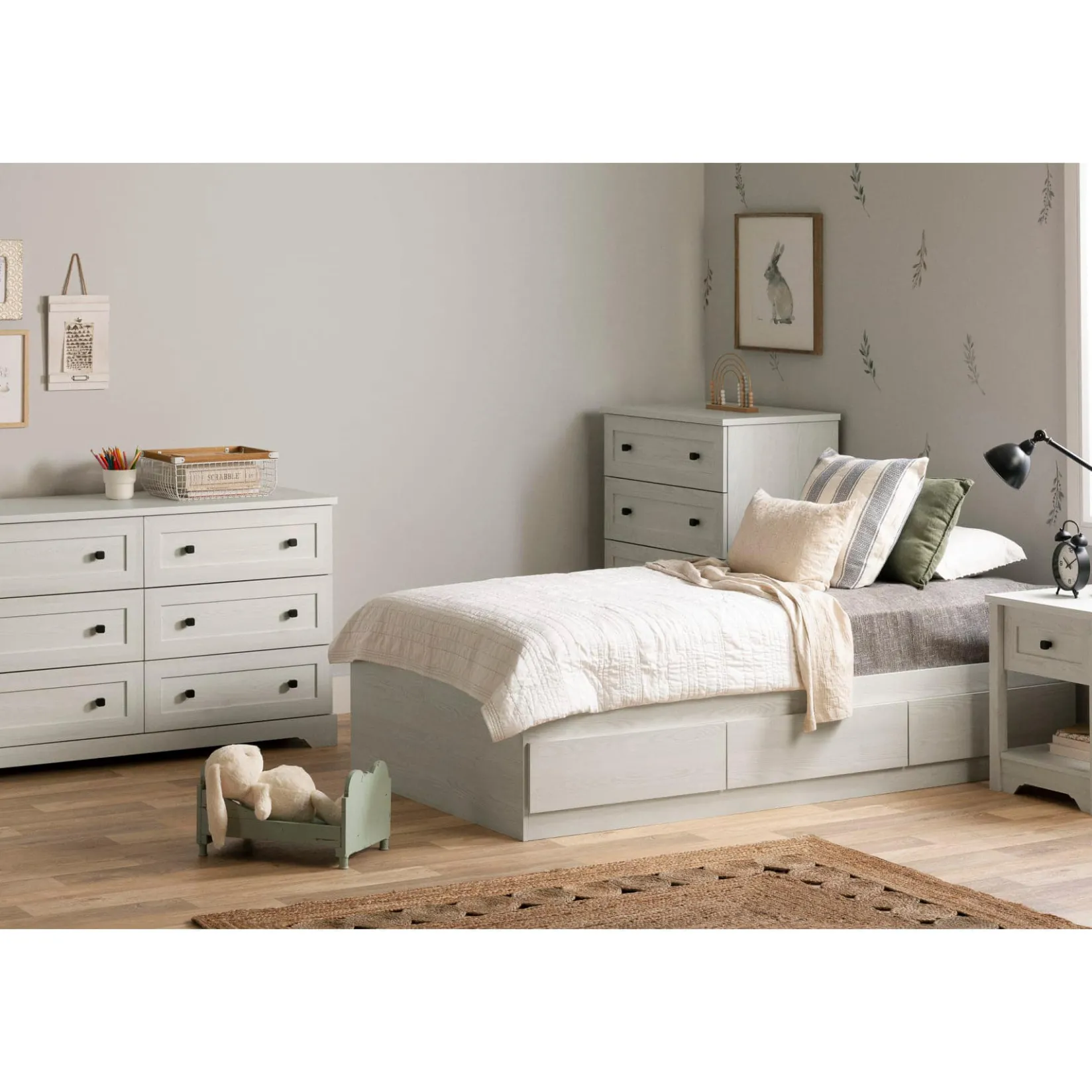 Nightstands>South Shore Nightstand - Hazen White Pine