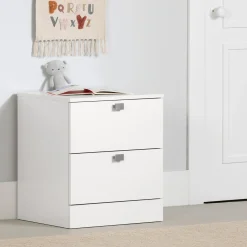 Nightstands>South Shore Nightstand Spark - White