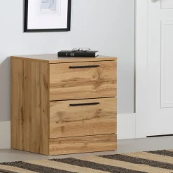 Nightstands>South Shore Nightstand - Step One Essential Nordik Oak