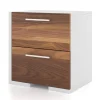 Online Nightstand - White Walnut Nightstands