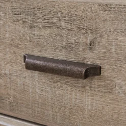 Nightstand Charging Station - Versa Weathered Oak Nightstands